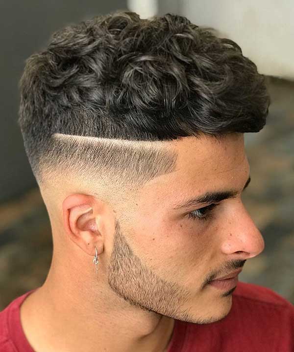 corte de cabelo masculino com listra do lado